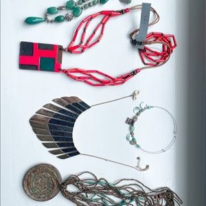 Five Gorgeous gypsy style necklace for sale